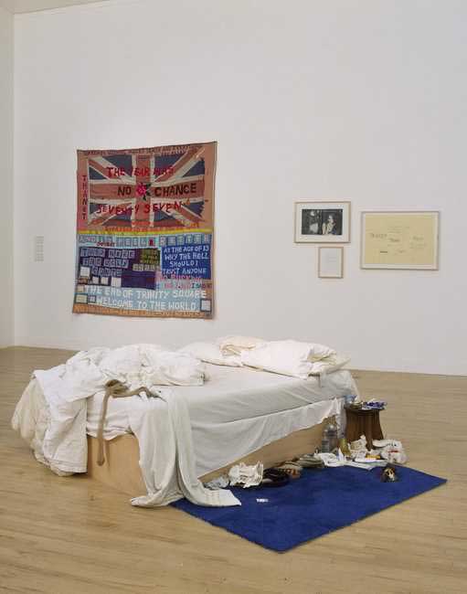 Sanatçı Tracey Emin’in My Bed (Yatağım) isimli eseri.